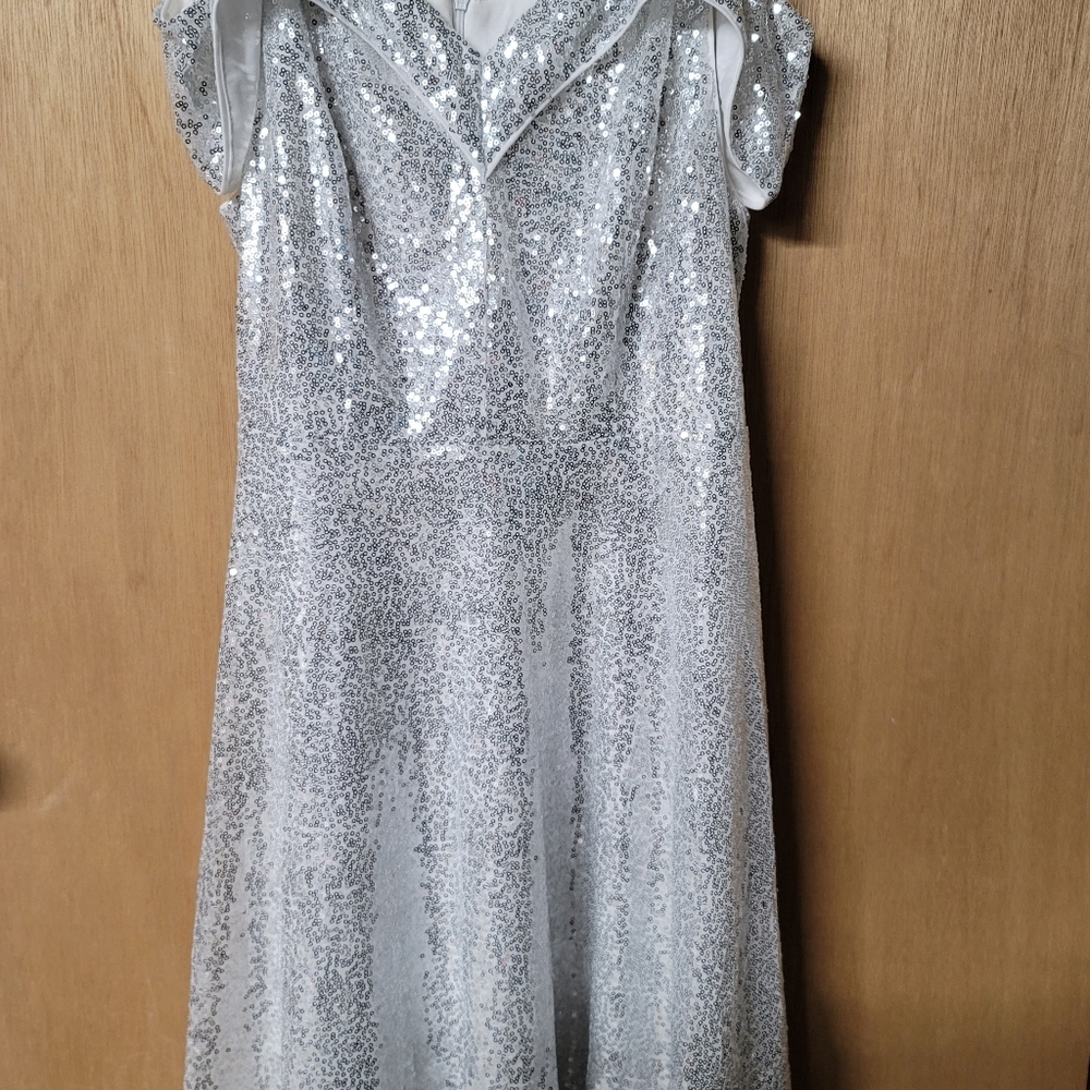 Special Occasion Sequin and White Dress